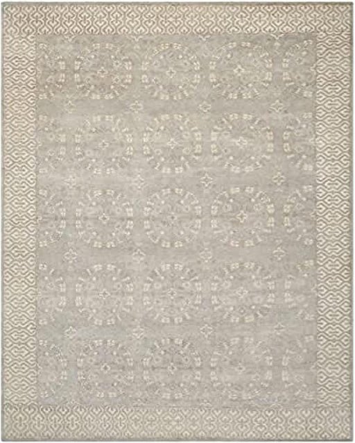 SAFAVIEH Oushak Collection Area Rug - 6' x 9', Blue & Ivory, Hand-Knotted Traditional Oriental Wool, Ideal for High Traffic Areas in Living Room, Bedroom