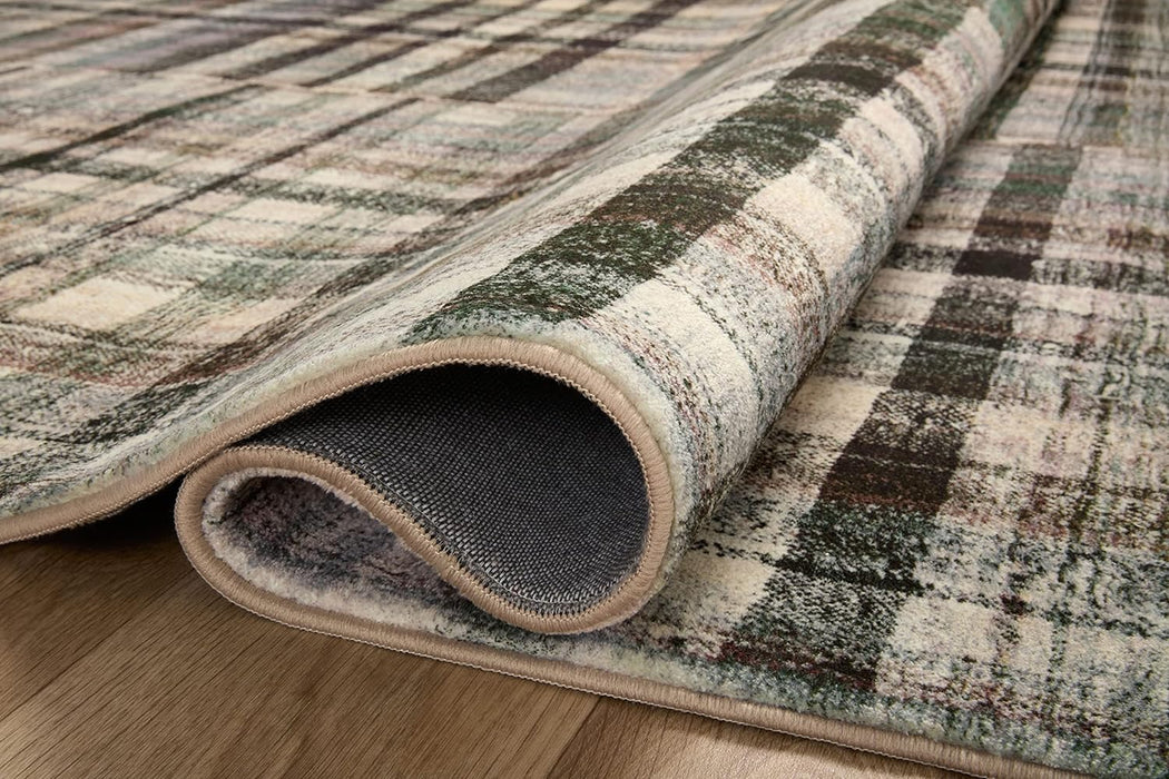Loloi Chris Loves Julia x Loloi Humphrey Collection HUM-03 Forest/Multi 2'-3" x 7'-6" Runner Rug feat. CloudPile