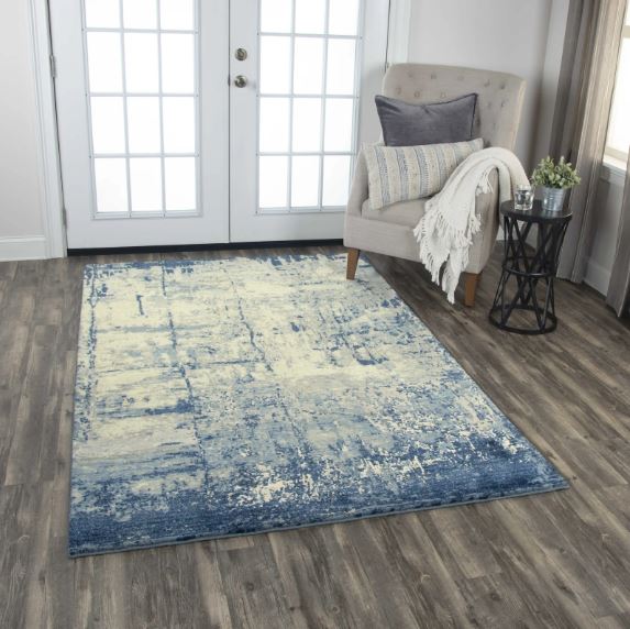 5' X 8' Blue Area Rug by Rizzy Impressions