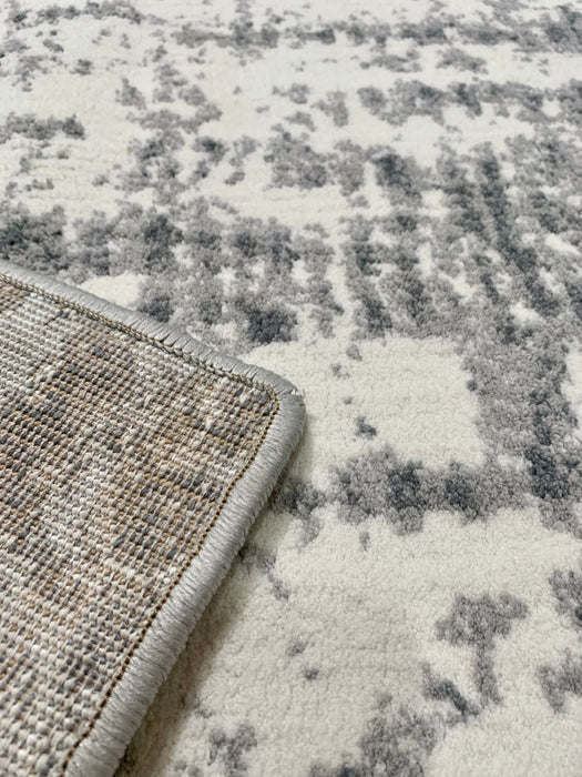 8'x10' Large Grey & Cream Ultra Soft Mico-Shag Area Rug