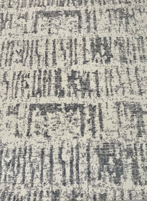 8'x10' Large Grey & Cream Ultra Soft Mico-Shag Area Rug