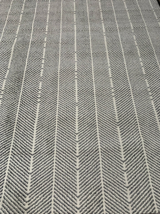 8' x 10' Gray & White Super Soft Micro Shag Area Rug