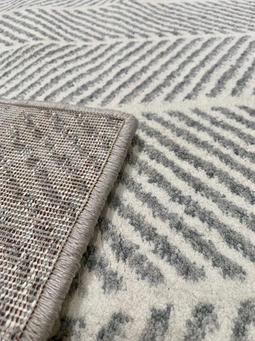 8'x10' Large Gray & White Ultra Soft Micro Shag Area Rug