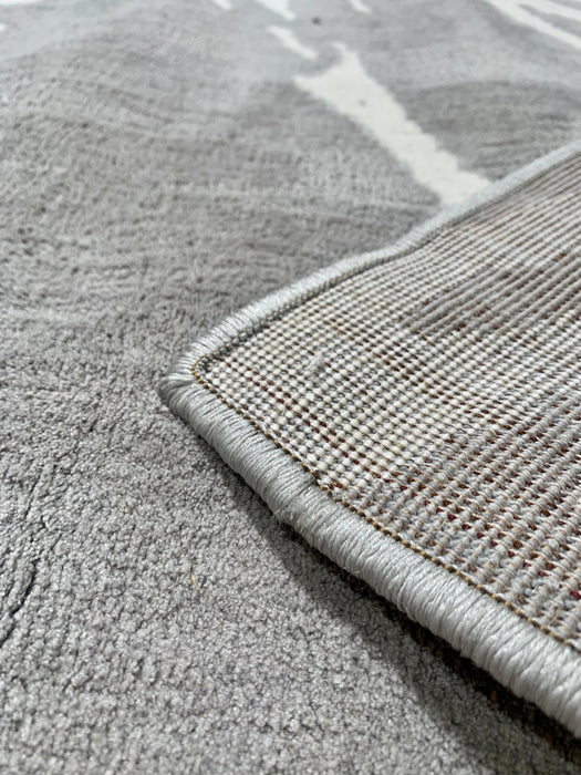 8'x10' Large Grey & White Ultra Soft Micro Shag Area Rug