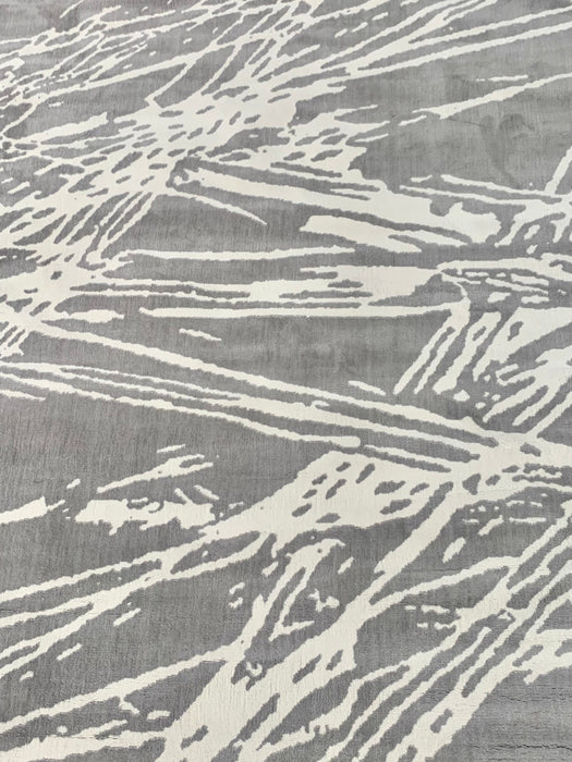 8'x10' Large Grey & White Ultra Soft Micro Shag Area Rug