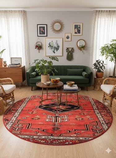7ft Round Area Rug