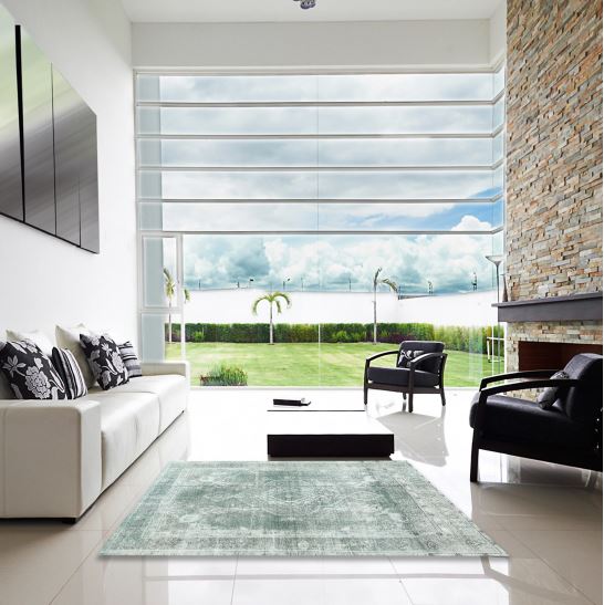7x10 Platinum Silver Gray Contemporary Modern Rug