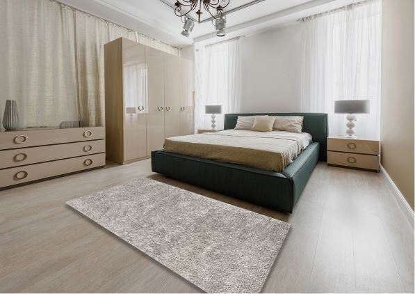 4' x 6' Silver Gray Contemporary Pale Modern Area Rug