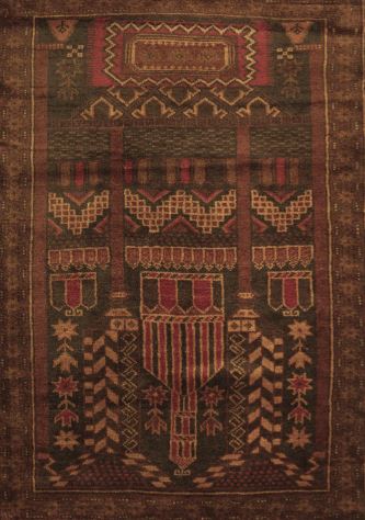 2x4 Runner Brown Machine Washable Persian Traditional Rug