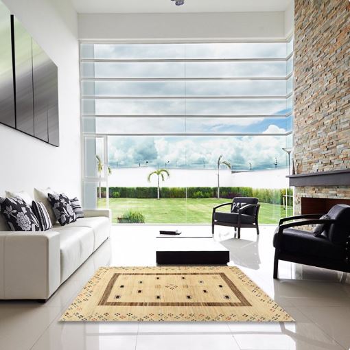 8'x8' Square Indoor Square Contemporary Metallic Gold Solid Area Rugs