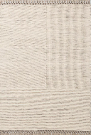 Size 5' x 7' Color Oatmeal Hand Made Area Rug