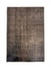 2' x 3' Rectangular Brown Distressed Minimalist Vintage Area Rug isolated on a white background.