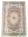 2' x 3' Rectangular Ivory Multi Color Floral Medallion Traditional Area Rug isolated on a white background.