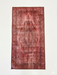 2' x 4' Rectangular Pink & Rose Distressed Medallion Vintage Washable Area Rug displayed on a plain background.