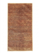 2' x 4' Rectangular Rust Orange & Beige Solid Textured Modern Washable Area Rug displayed on a plain background.