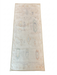 2' x 5' Runner Ivory & Multicolor Distressed Tribal Modern Washable Area Rug displayed on a plain background.