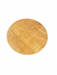 3' Round Yellow Gold Solid Minimalist Modern Area Rug shown in a top-down product design view.
