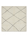3' x 5' Rectangular Ivory & Charcoal Geometric Modern Area Rug isolated on a white background.