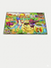 3' x 5' Rectangular Multicolor Dinosaur Jungle Kids Novelty Washable Area Rug isolated on a white background.