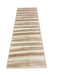 3' x 8' Runner Ivory & Blush Striped Modern Washable Area Rug displayed on a white background, featuring soft horizontal stripe patterns in ivory, blush pink, beige, and taupe tones.