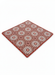3x3 Square Dusty Rose Ivory / Cream Washable Area Rug with Floral Geometric Vintage Pattern
