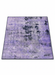 4' x 4' Square Purple Charcoal Area Rug in Abstract Distressed Modern Pattern.