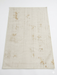 4' x 6' Rectangular Ivory & Gold Distressed Abstract Modern Washable Area Rug displayed on a plain background.