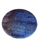 5' Round Blue & Light Blue Abstract Modern Area Rug shown in a top-down product design view on a white background.