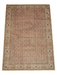 5' x 7' Rectangular Beige & Brown Floral Traditional Washable Area Rug displayed on a plain background.
