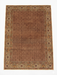 5' x 7' Rectangular Brown & Beige Floral Traditional Washable Area Rug shown on a plain background.