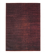 5' x 7' Rectangular Burgundy Red Distressed Solid Modern Washable Area Rug isolated on a white background.