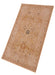 5' x 7' Rectangular Warm Beige & Taupe Floral Medallion Vintage Traditional Area Rug placed in a living room setting.