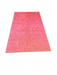 5' x 8' Rectangle Pink Distressed Modern Washable Area Rug displayed on a clean background highlighting the soft distressed texture and vibrant pink tone.