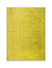 6' x 9' Rectangular Yellow Distressed Minimalist Modern Washable Area Rug isolated on a white background.