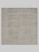 7' x 7' Square Ivory Gray Distressed Abstract Modern Area Rug isolated on a white background.
