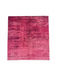 7' x 7' Square Pink & Magenta Abstract Modern Area Rug placed / styled on a clean white studio background.