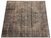 7' x 7' Square Taupe Gray Distressed Medallion Vintage Area Rug displayed on a white background, showcasing its faded taupe and gray medallion design with a vintage-inspired distressed pattern.