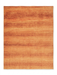 7' x 9' Rectangular Orange Terracotta Distressed Solid Modern Area Rug isolated on a white background.