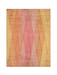 7' x 9' Rectangular Pink Orange Abstract Geometric Modern Area Rug isolated on a white background.