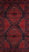 5' x 7' Rectangular Blue & Gold Medallion Distressed Traditional Area Rug shown in a flat product design view.