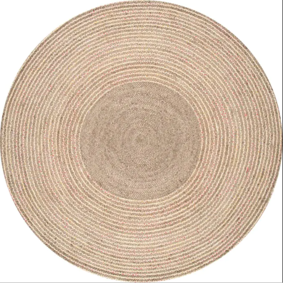 8 x 8 Natural Round nuLOOM Indoor Area Rug