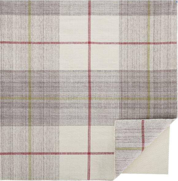 Size 8x10 Farmhouse Style Soft Casual Plaid Rug