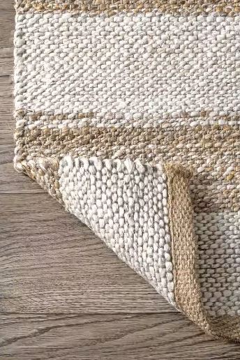 8 ft. x 10 ft. Striped Coastal Natural Area Rug By nuLOOM