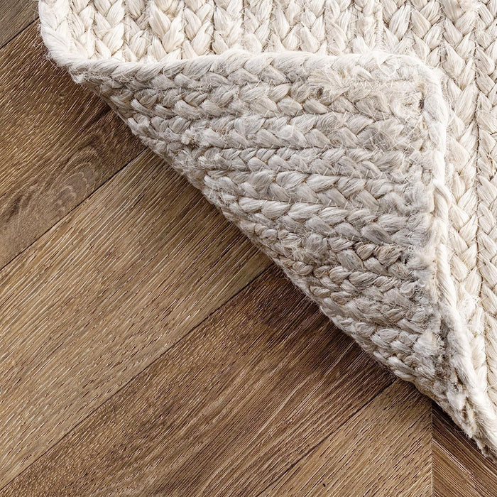 5' x 8', Off-White Hand Woven Farmhouse Jute Area Rug By NuLOOM