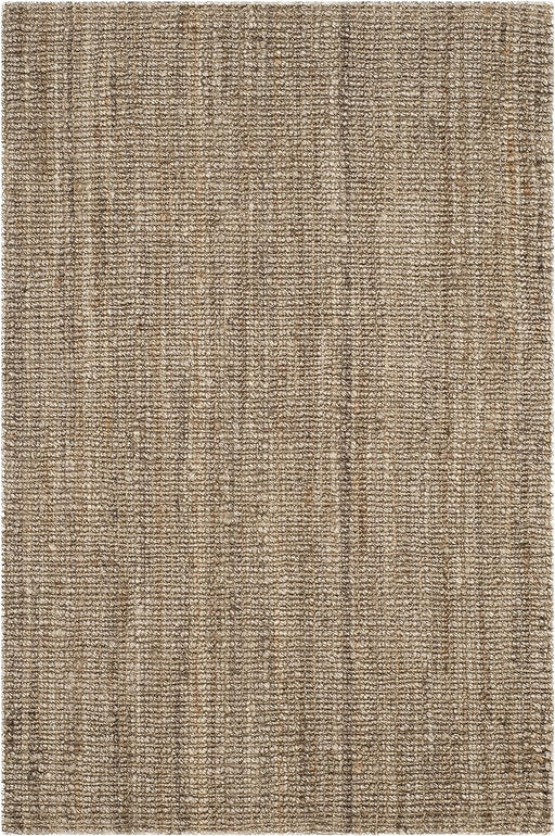 SAFAVIEH Natural Fiber Collection Accent Rug - 4' x 6', Natural & Grey, Handmade Chunky Textured Jute 0.75-inch Thick, Ideal for High Traffic Areas in Entryway, Living Room, Bedroom (NF447M)