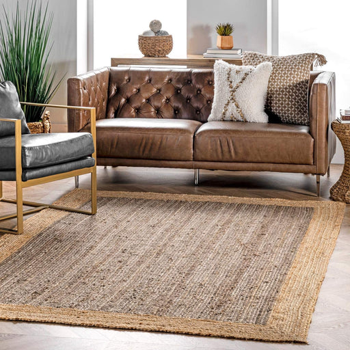 5' x 8', Grey Hand Woven Jute Area Rug By nuLOOM