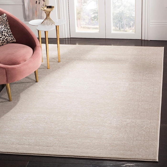 SAFAVIEH Carnegie Collection Area Rug - 5'1" x 7'6", Light Beige & Cream, Vintage Distressed Design, Non-Shedding & Easy Care, Ideal for High Traffic Areas in Living Room, Bedroom