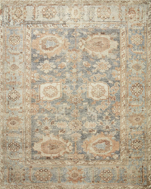 Size 8'-6" x 11'-6" Ocean / Spice Printed Medallion Area Rug by Loloi