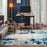 5' x 7' Blue Whimsical Abstract Area Rug by Rugshop