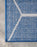 5' 3" x 8' Rectangle, Navy Blue Trellis Geometric Area Rug